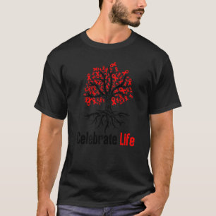Celebrate Life Live Drug Free Red Ribbon Week Awar T-Shirt