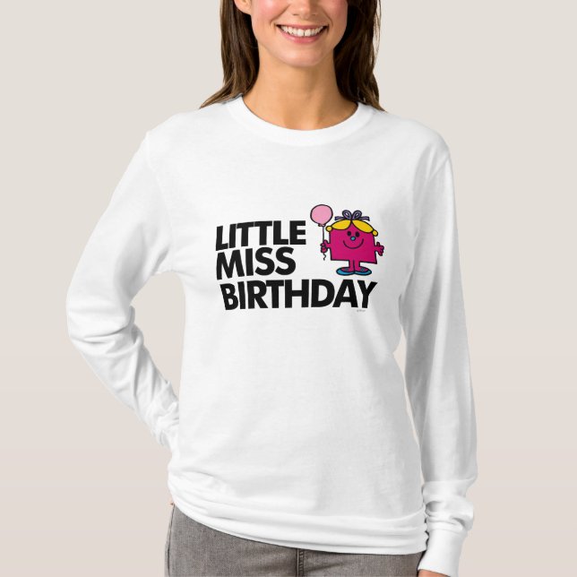 Celebrate Little Miss Birthday T-Shirt (Front)