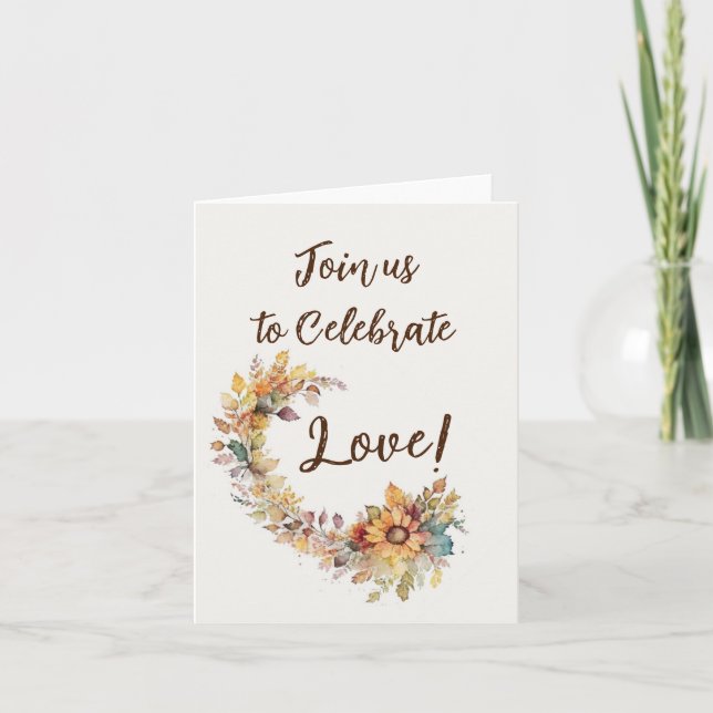 Celebrate Love Invitation (Front)