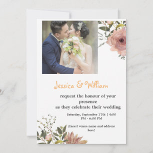 Celebrate Love! Jessica & William September 17th Invitation
