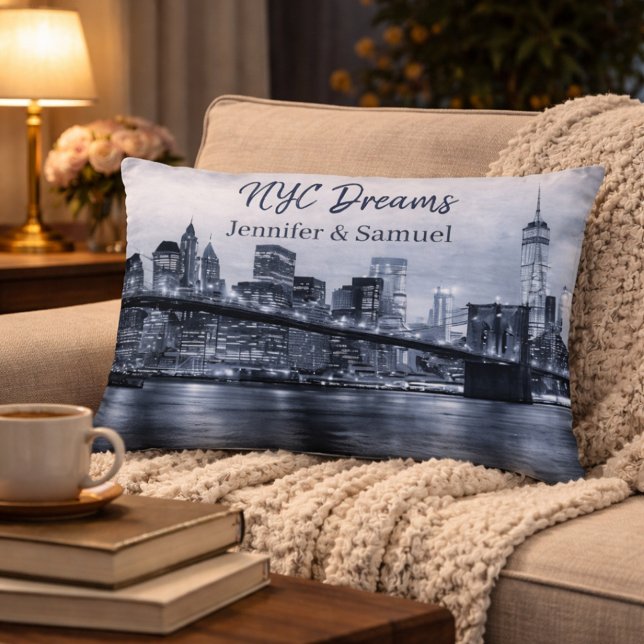 Celebrate Love NYC Skyline  Decorative Cushion (Creator Uploaded)