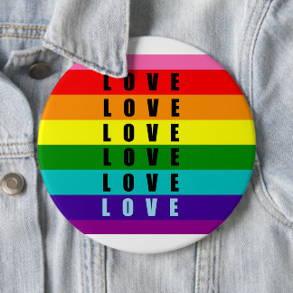 Celebrate love, pride, and authenticity 6 cm round badge