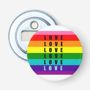 Celebrate love, pride, and authenticity bottle opener