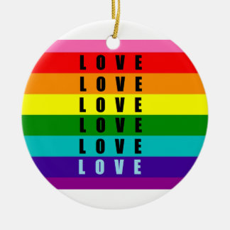 Celebrate love, pride, and authenticity  ceramic tree decoration