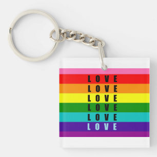 Celebrate love, pride, and authenticity  key ring