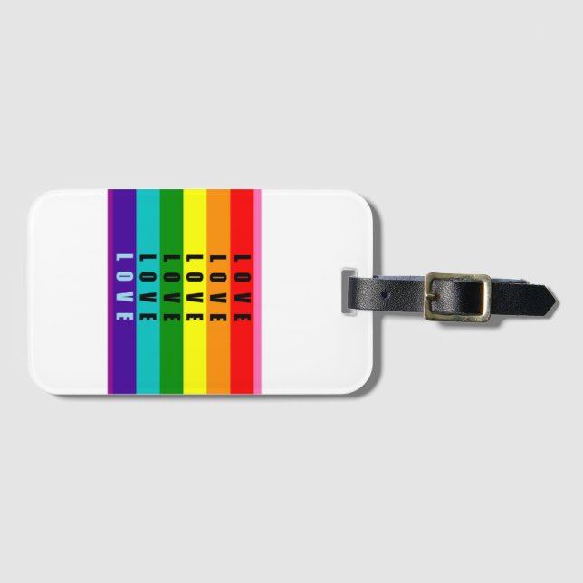 Celebrate love, pride, and authenticity  luggage tag (Front Horizontal)