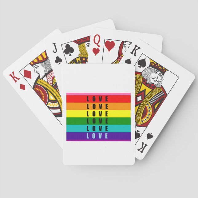 Celebrate love, pride, and authenticity  playing cards (Back)