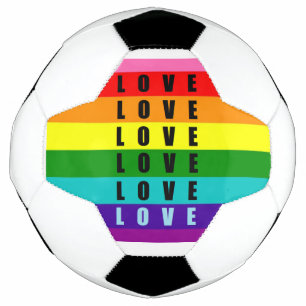 Celebrate love, pride, and authenticity soccer ball