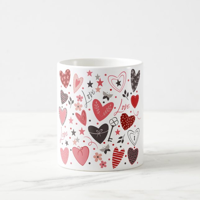 Celebrate Love with Every Sip: Valentine's Day Coffee Mug (Center)