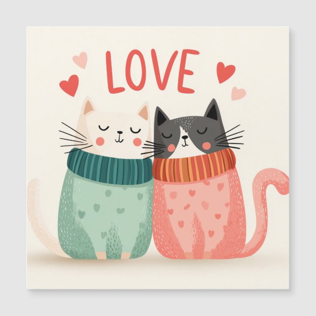 Celebrate love with two cute kitten  (Front)