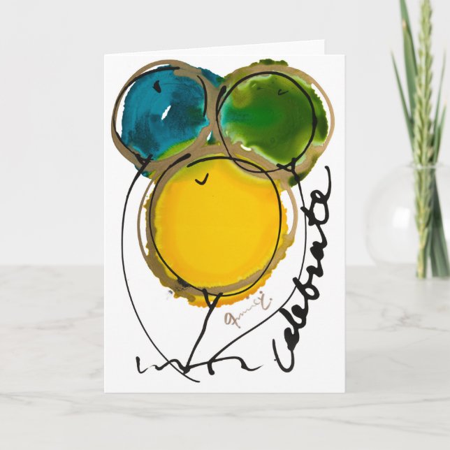 Celebrate Lovitude Blank Note Card (Front)