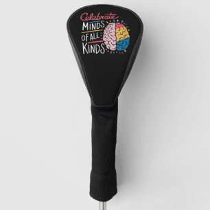 Celebrate Minds of All Kinds Autism Awareness Golf Head Cover