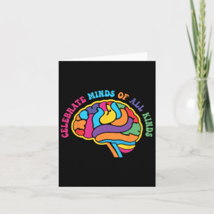 Celebrate Minds Of All Kinds Autism Awareness Men  Card
