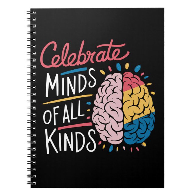 Celebrate Minds of All Kinds Autism Awareness Notebook (Front)