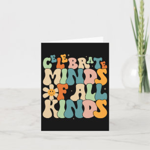 Celebrate Minds Of All Kinds Mental Health Autism  Card