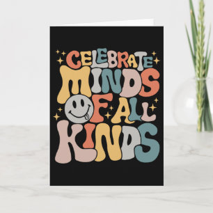 Celebrate Minds Of All Kinds Mental Health Autism  Card