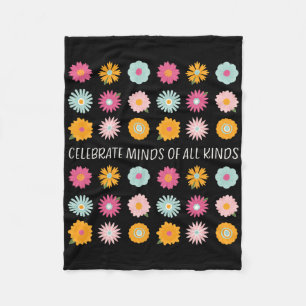 Celebrate Minds Of All Kinds Neurodiversity Adhd A Fleece Blanket