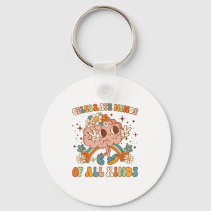 Celebrate Minds Of All Kinds Neurodiversity Mental Key Ring