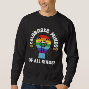Celebrate Minds of All Kinds Red Instead Autism Sweatshirt
