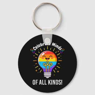 Celebrate Minds of Kinds Neurodiversity Autism Key Ring