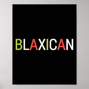 Celebrate Mixed Race Afro-mexican Blaxican Heritag Poster