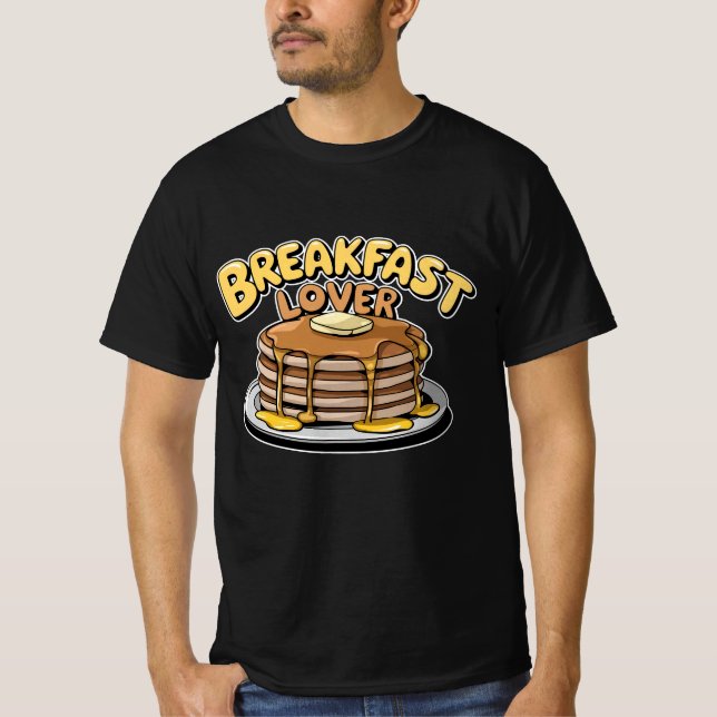 Celebrate Morning Vibes with Breakfast Artwork T-Shirt (Front)