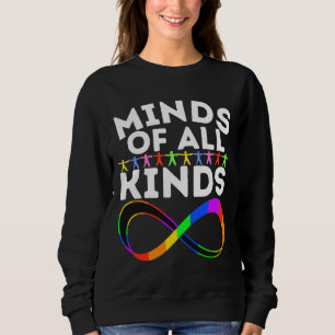 Celebrate Neurodiversity All Kinds Of Minds Asd Au Sweatshirt