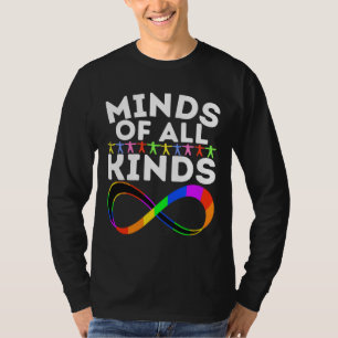 Celebrate Neurodiversity All Kinds Of Minds Asd Au T-Shirt