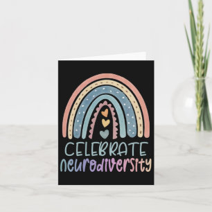 Celebrate Neurodiversity Mental Health Autism Awar Card