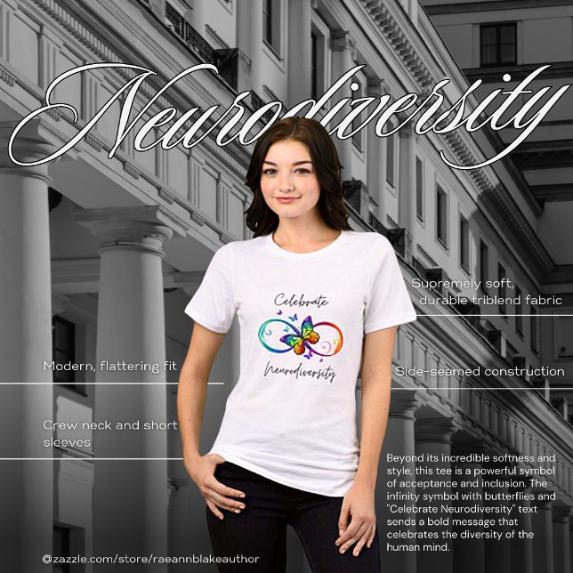 Celebrate Neurodiversity T-Shirt Tri-Blend Shirt (Creator Uploaded)