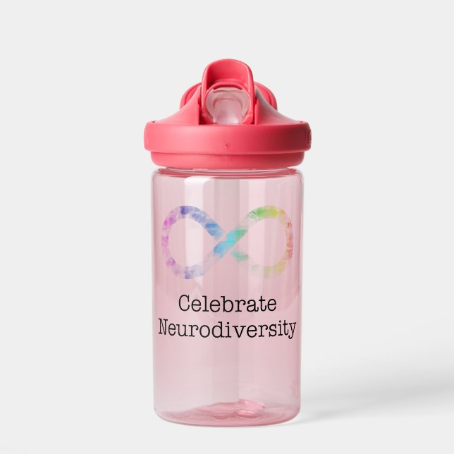 Celebrate Neurodiversity Water Bottle (Front)