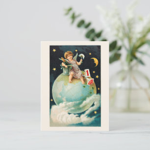 🥂 celebrate new year with champagne holiday postcard