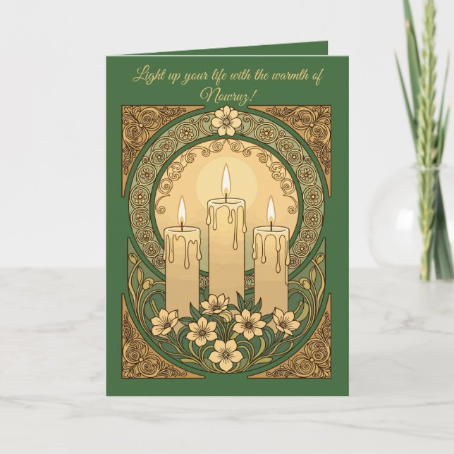 Celebrate Nowruz with Sham Light, Joy, Card (Front)