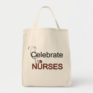 Celebrate Nurses T-shirts and Gifts Tote Bag
