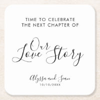 Celebrate Our Love Story Wedding Reception