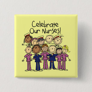 Celebrate Our Nurses 15 Cm Square Badge