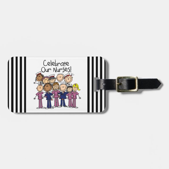 Celebrate Our Nurses Luggage Tag (Front Horizontal)
