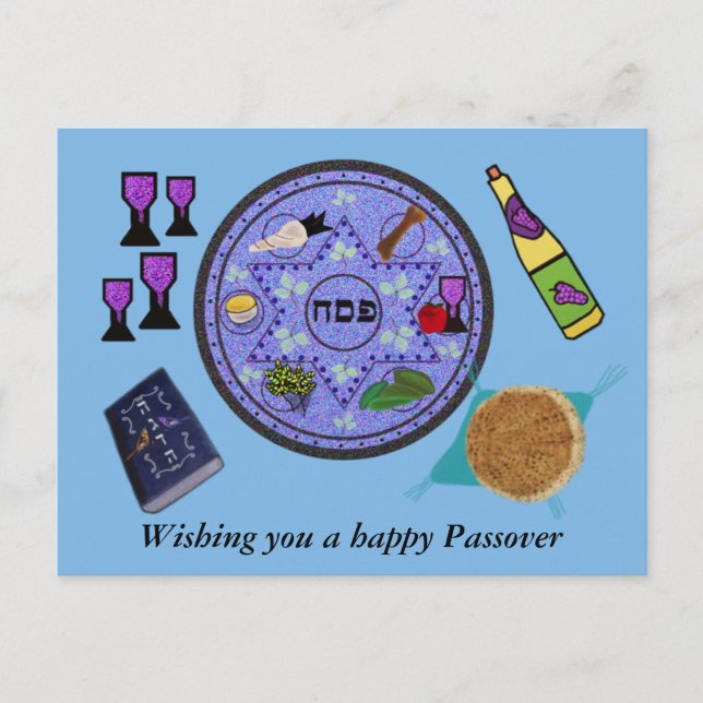 Celebrate Passover Postcard (Front)