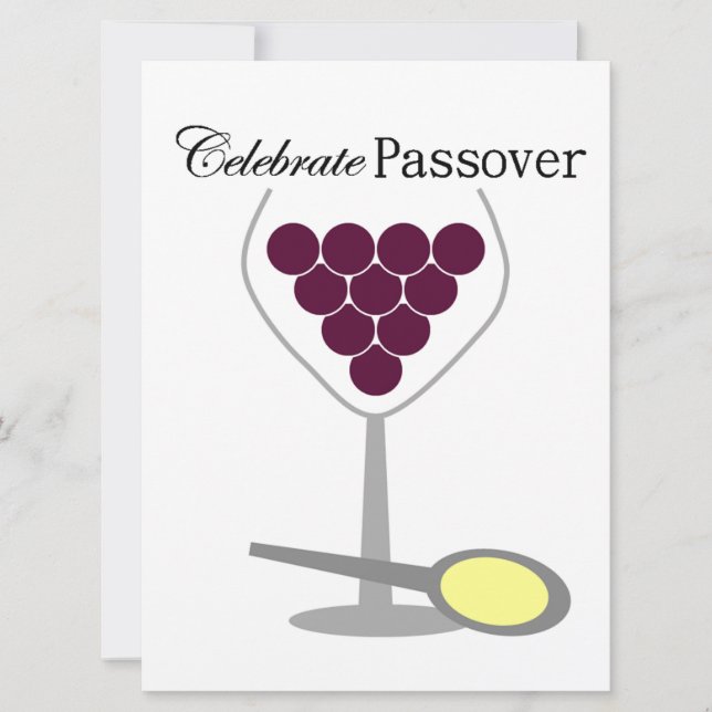 Celebrate Passover Seder Invitation (Front)