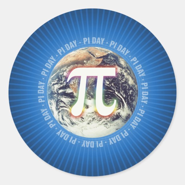 Celebrate Pi Day - math sticker (Front)