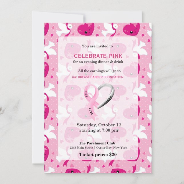 Celebrate Pink event Invitation (Front)