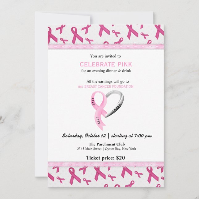 Celebrate Pink event Invitation (Front)