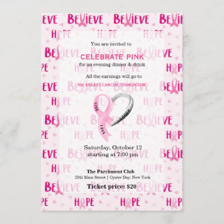 Celebrate Pink event Invitation