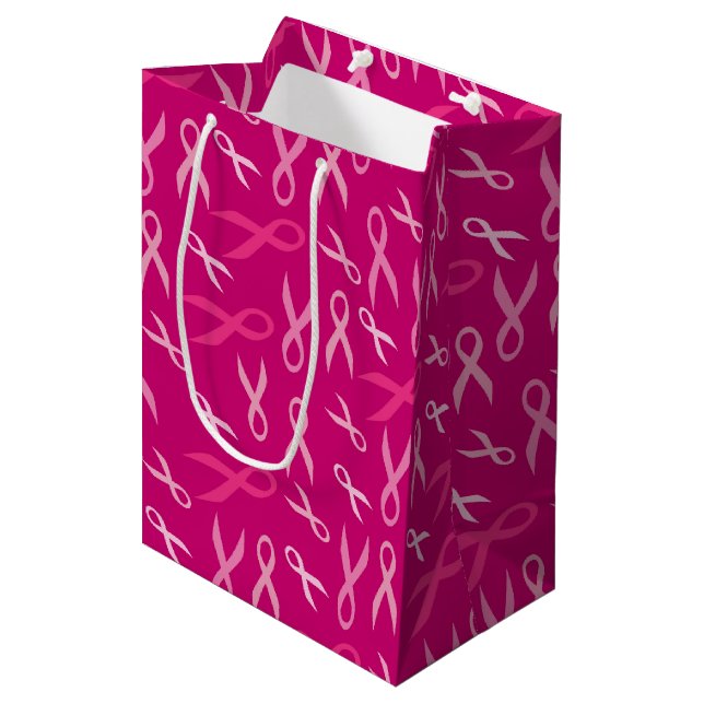 Celebrate pink event medium gift bag (Front Angled)