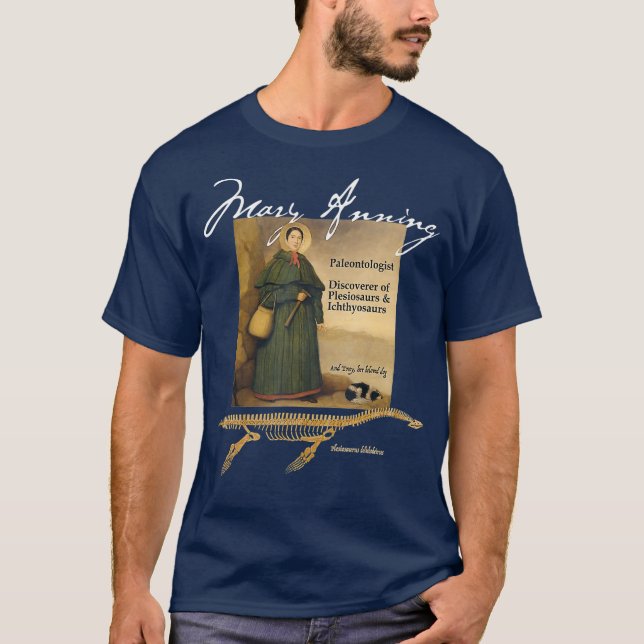 Celebrate Pioneering Paleontologist Mary Anning T-Shirt (Front)