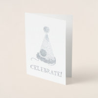 Celebrate! Polka Dot Party Hat Birthday Congrats