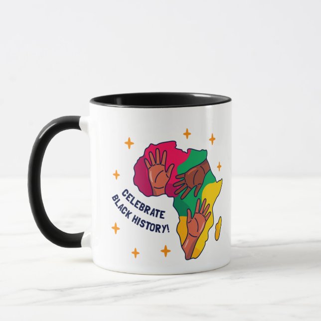 Celebrate Pride Black History Month Mug (Left)