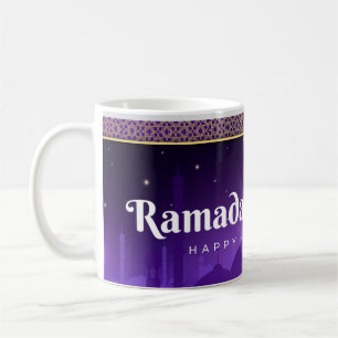 Celebrate Ramadan Kareem Blue White Coffee Mug