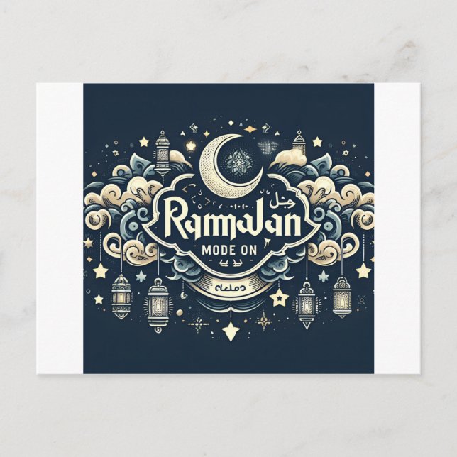 Celebrate Ramadan with Ramadan ModeOn Holiday Postcard (Front)