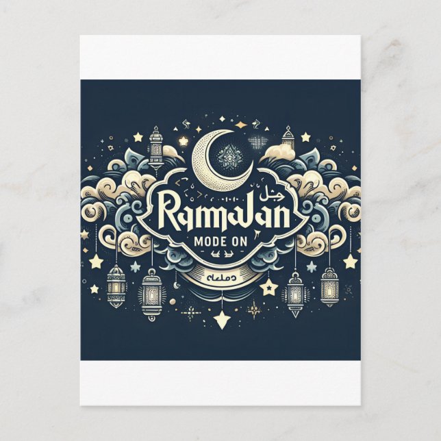 Celebrate Ramadan with Ramadan ModeOn Postcard (Front)